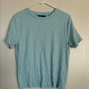 Simply Vera Vera Wang Textured Light Blue Top